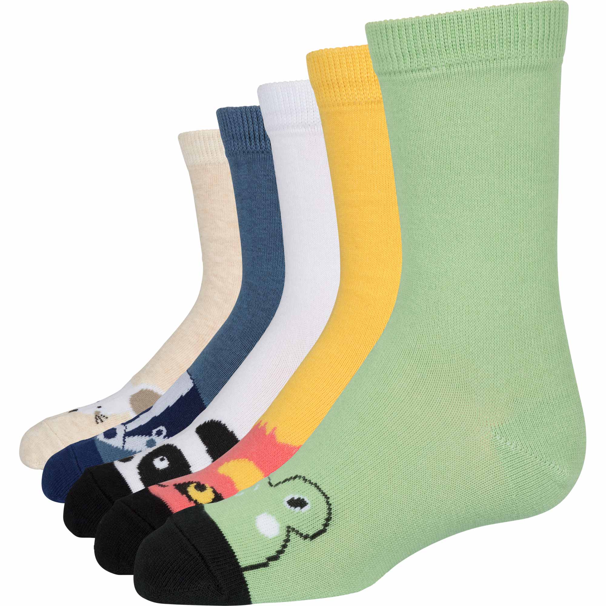 Barnstrumpor Ekologisk Bomull 5-pack - Green