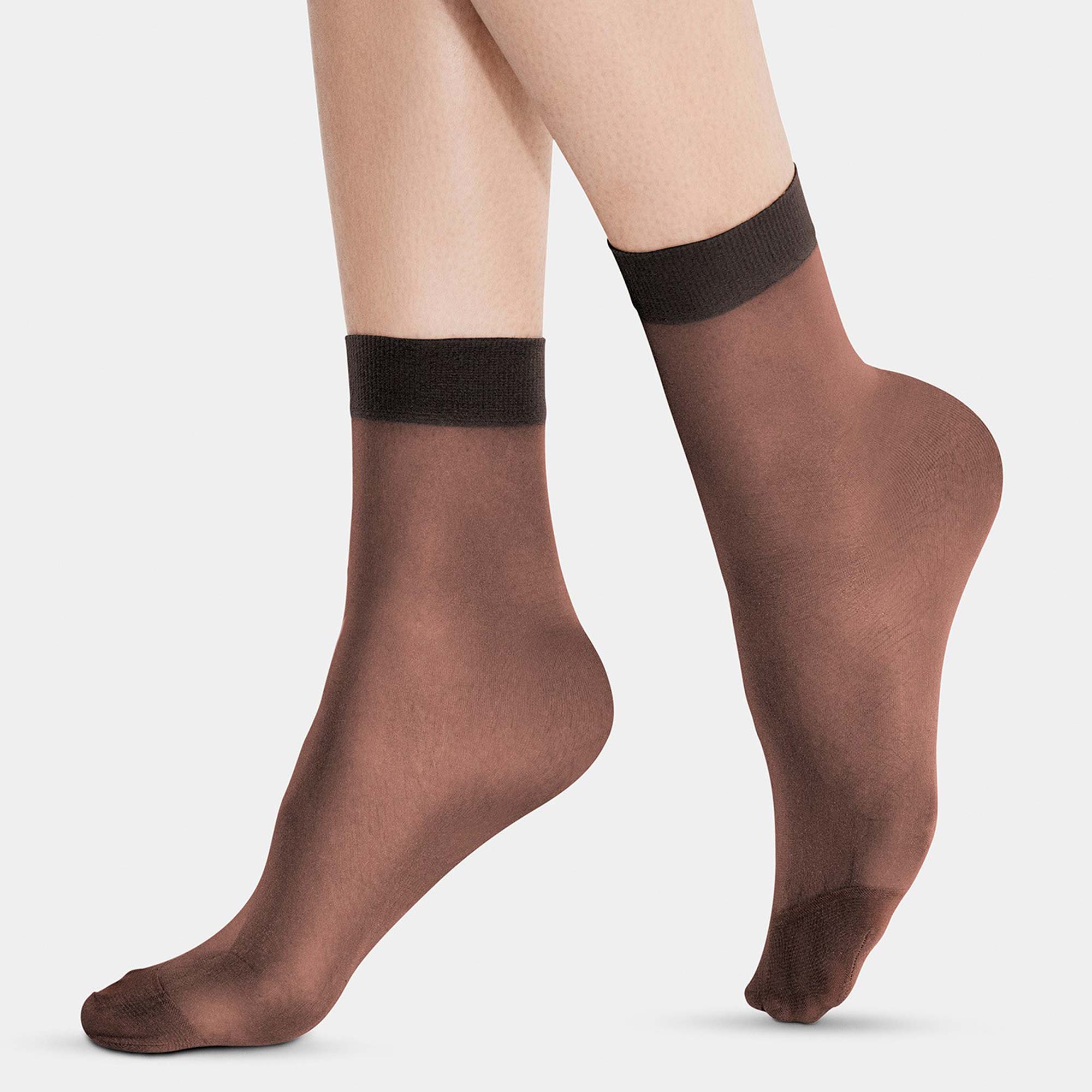 Ankelstrumpor 20 denier 2-pack Nylon - Black