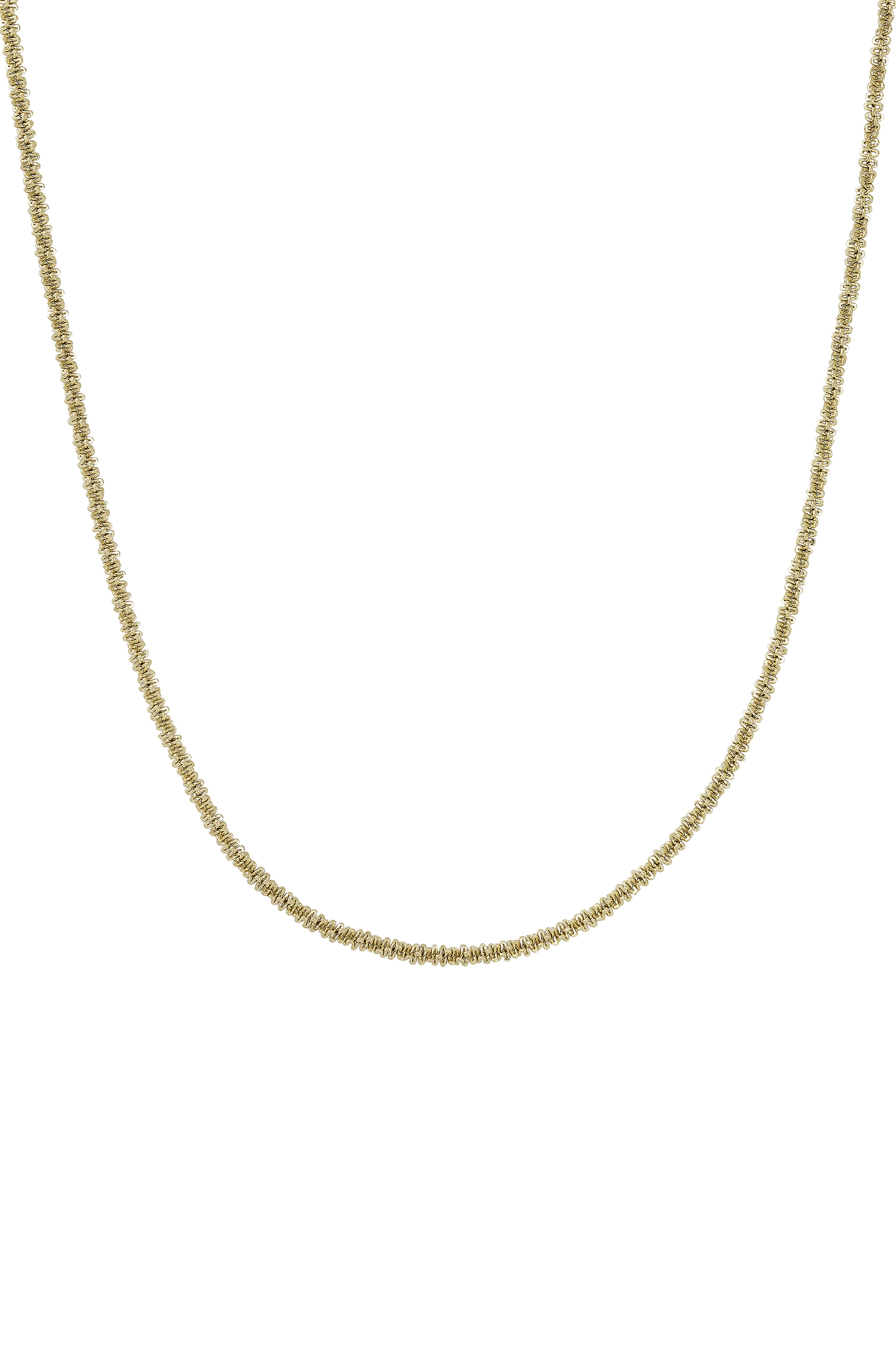 Tinsel necklace gold