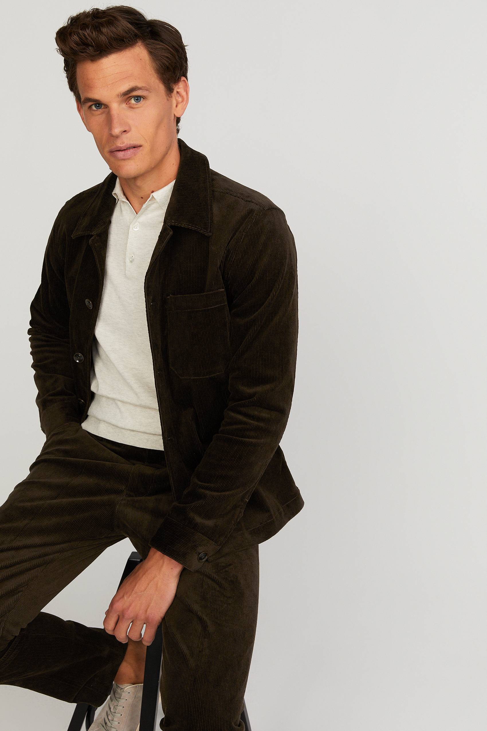 Leon cord shirt jacket