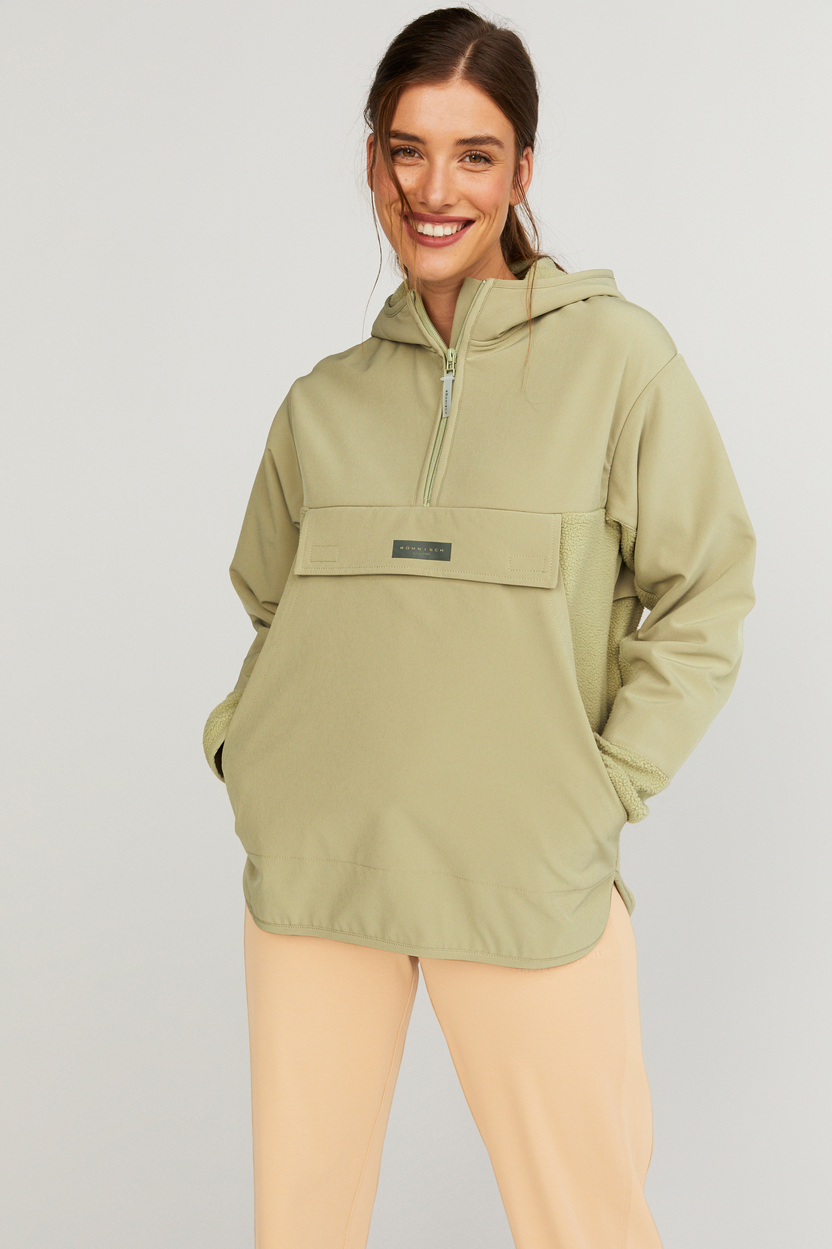 Corrine pile anorak