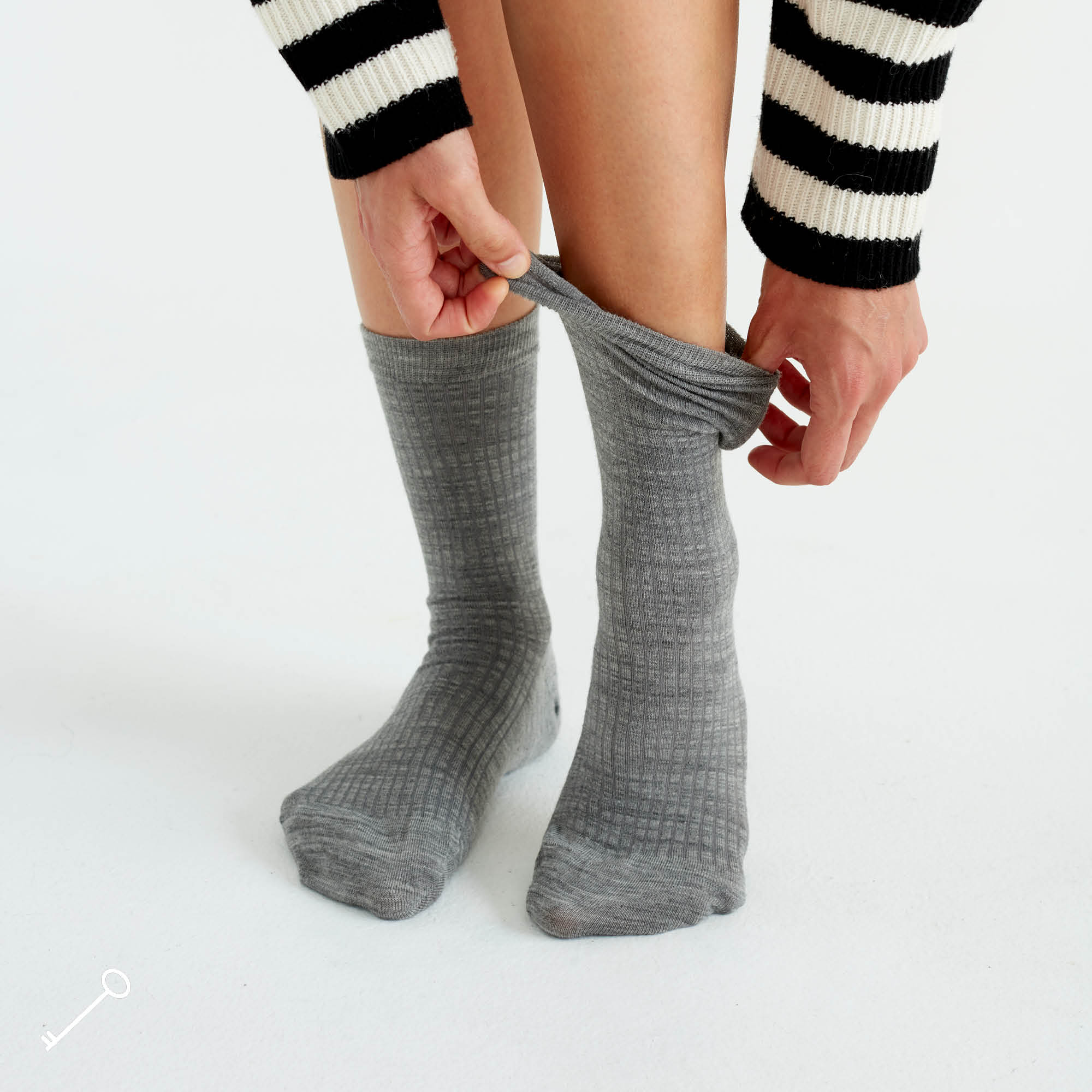 Tunna Ullstrumpor Merinoull - Grey