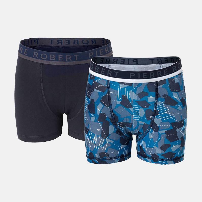 Kalsonger Ekologisk Bomull Större Barn x2 - Navy