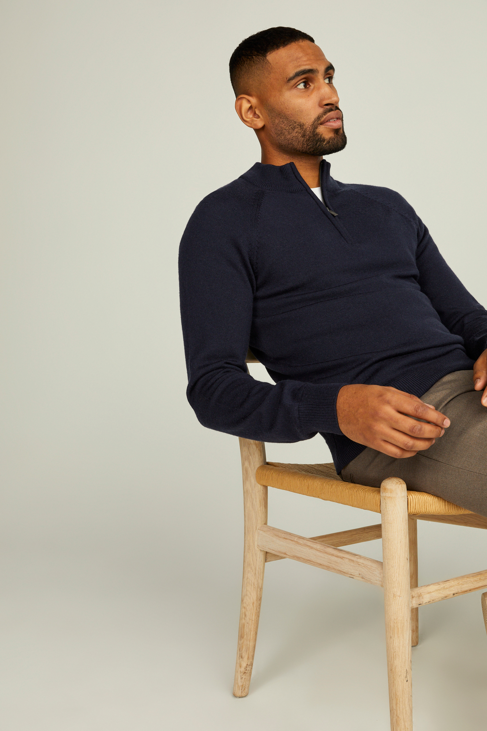 Thomas merino halfzip