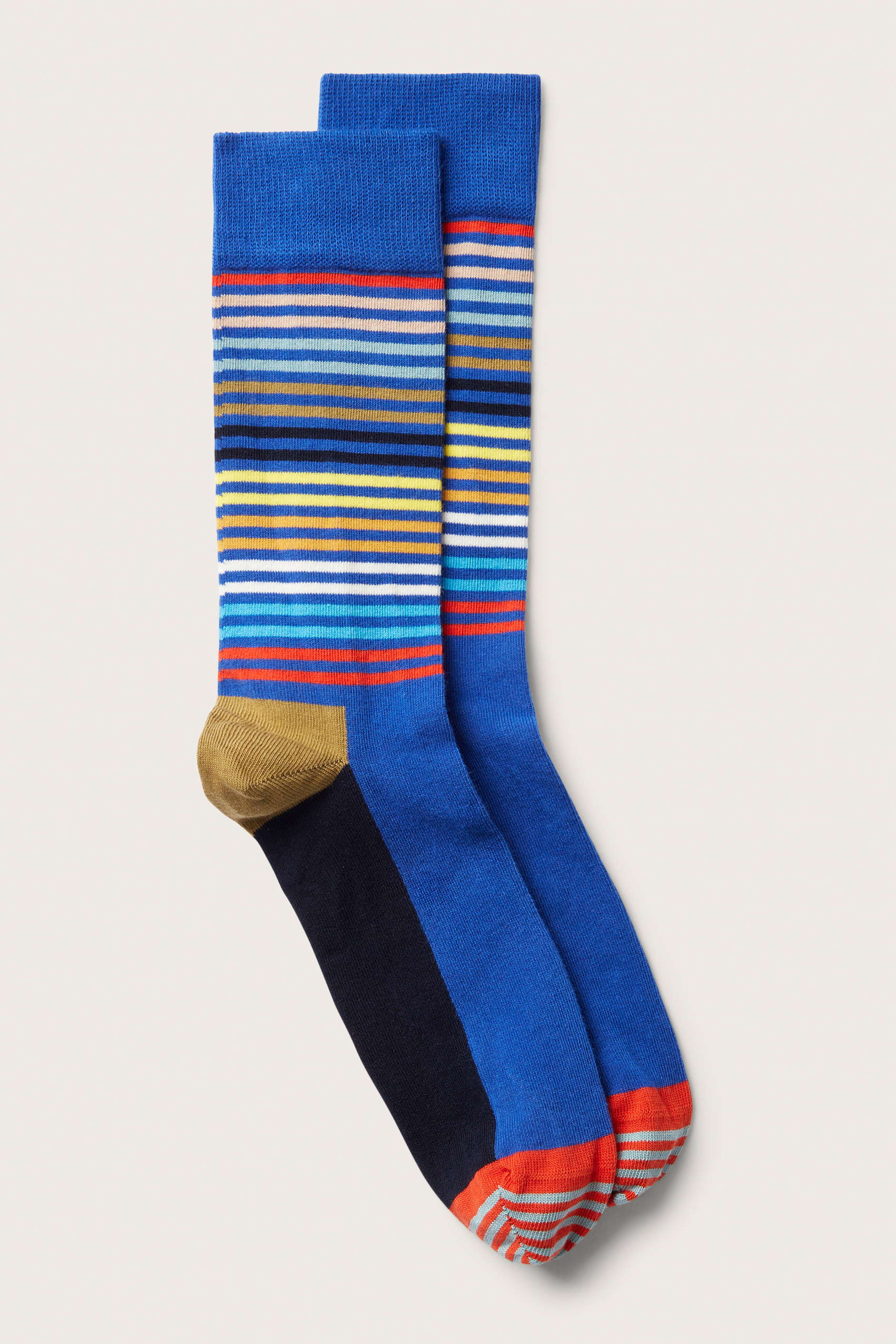 Half stripe sock