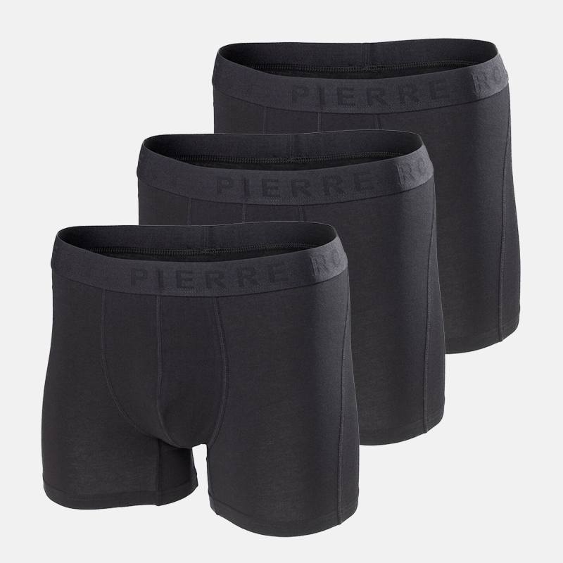 Kalsonger Herr Boxer Ekologisk Bomull 3-pk - Black