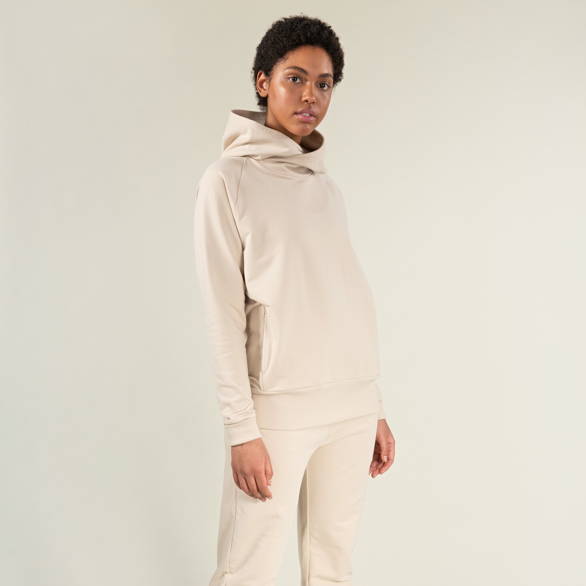 Hoodie I Ekologisk Bomull GOTS - White
