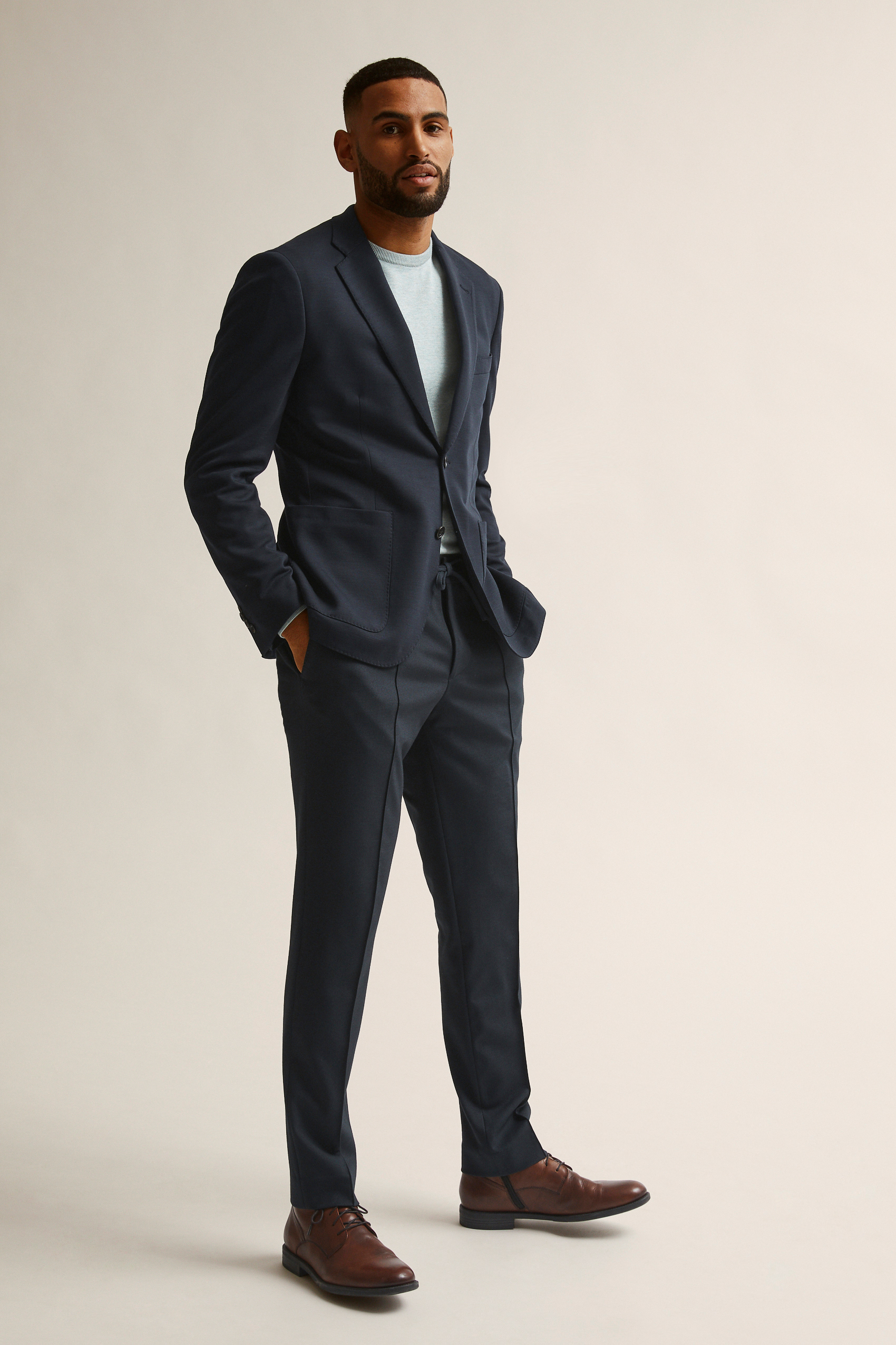 Adams jersey blazer