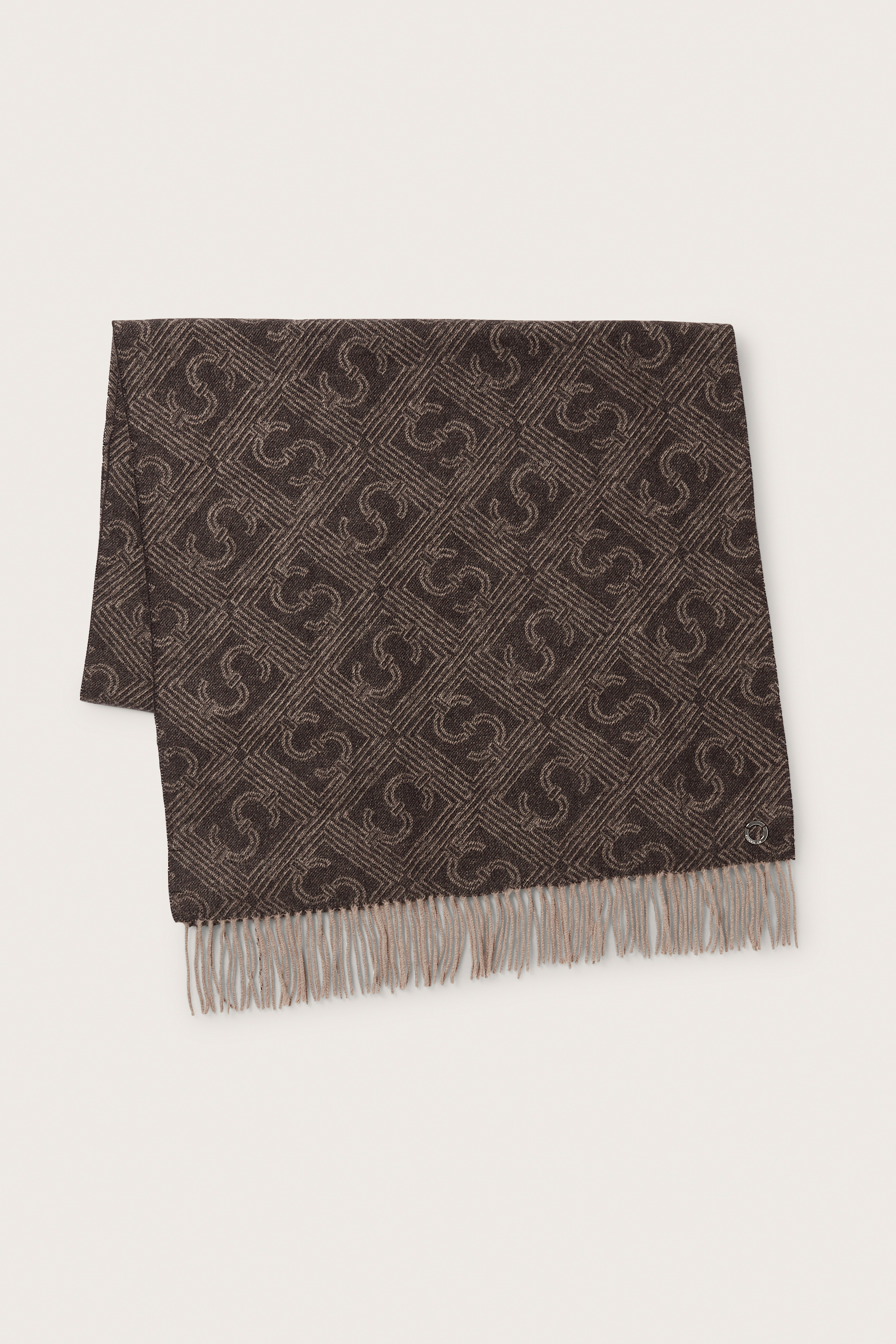 Icon wool logo scarf