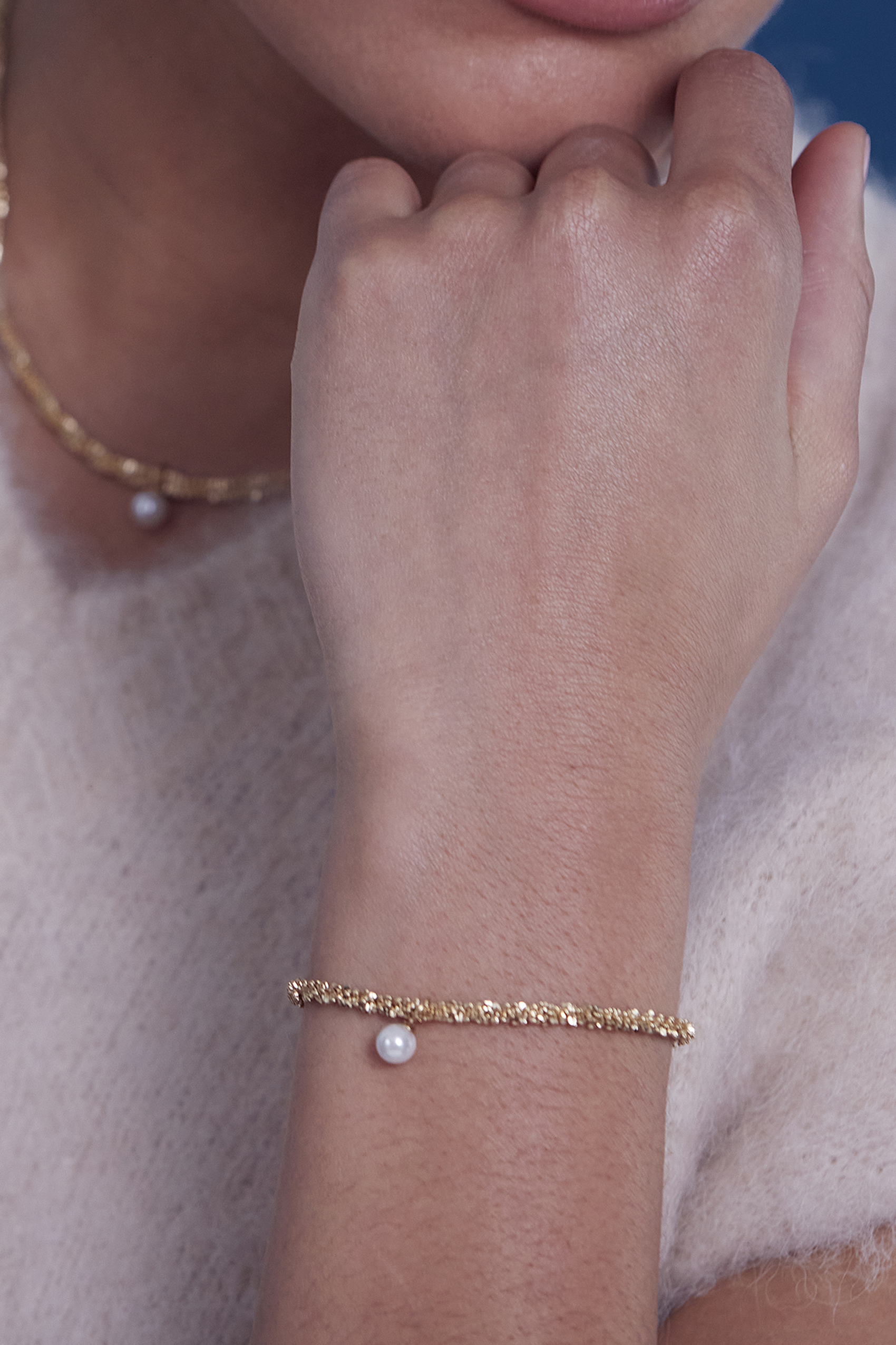 Tinsel pearl gold