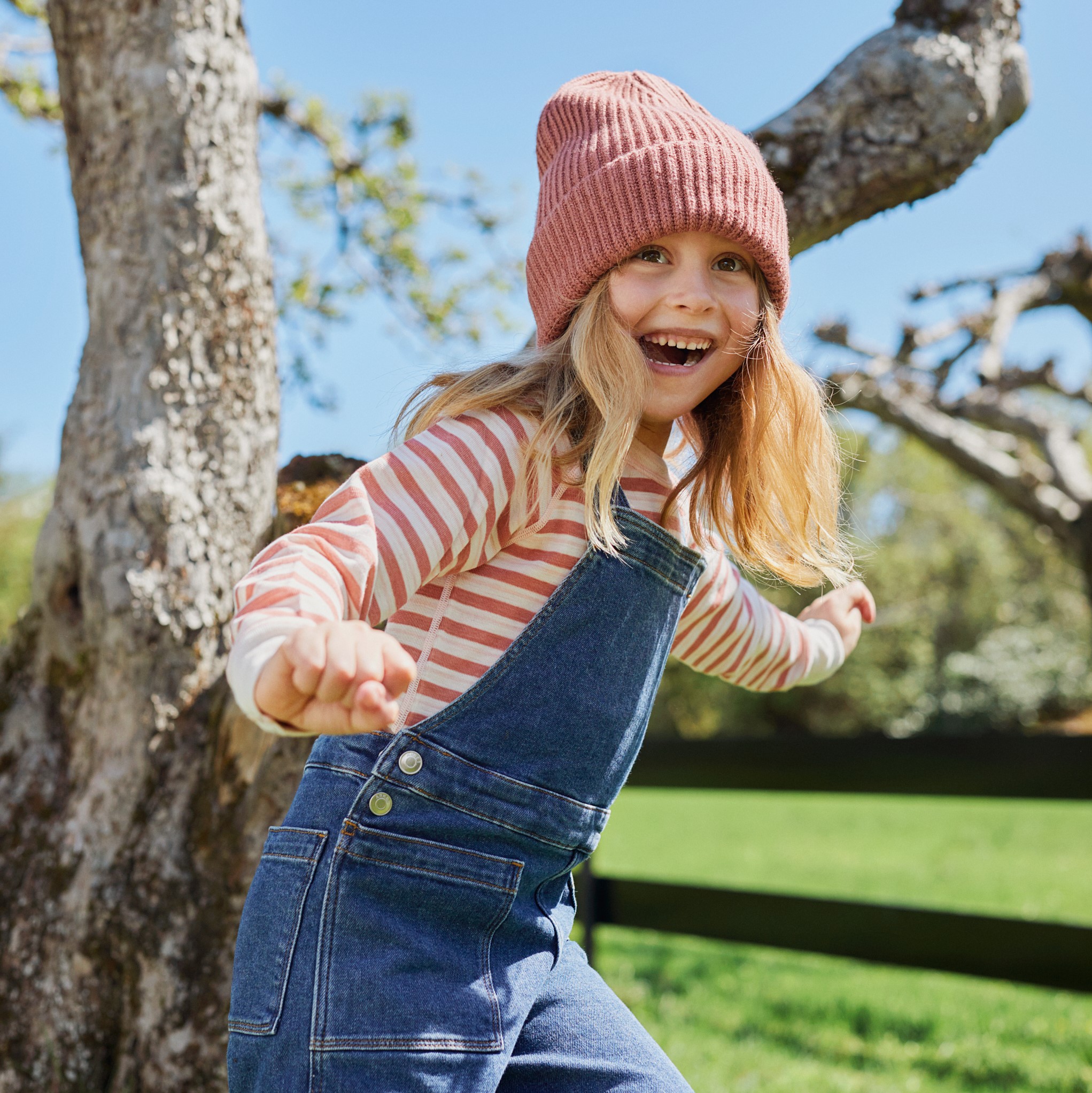 Ulltröja 1-8 år Merino wool - Pink