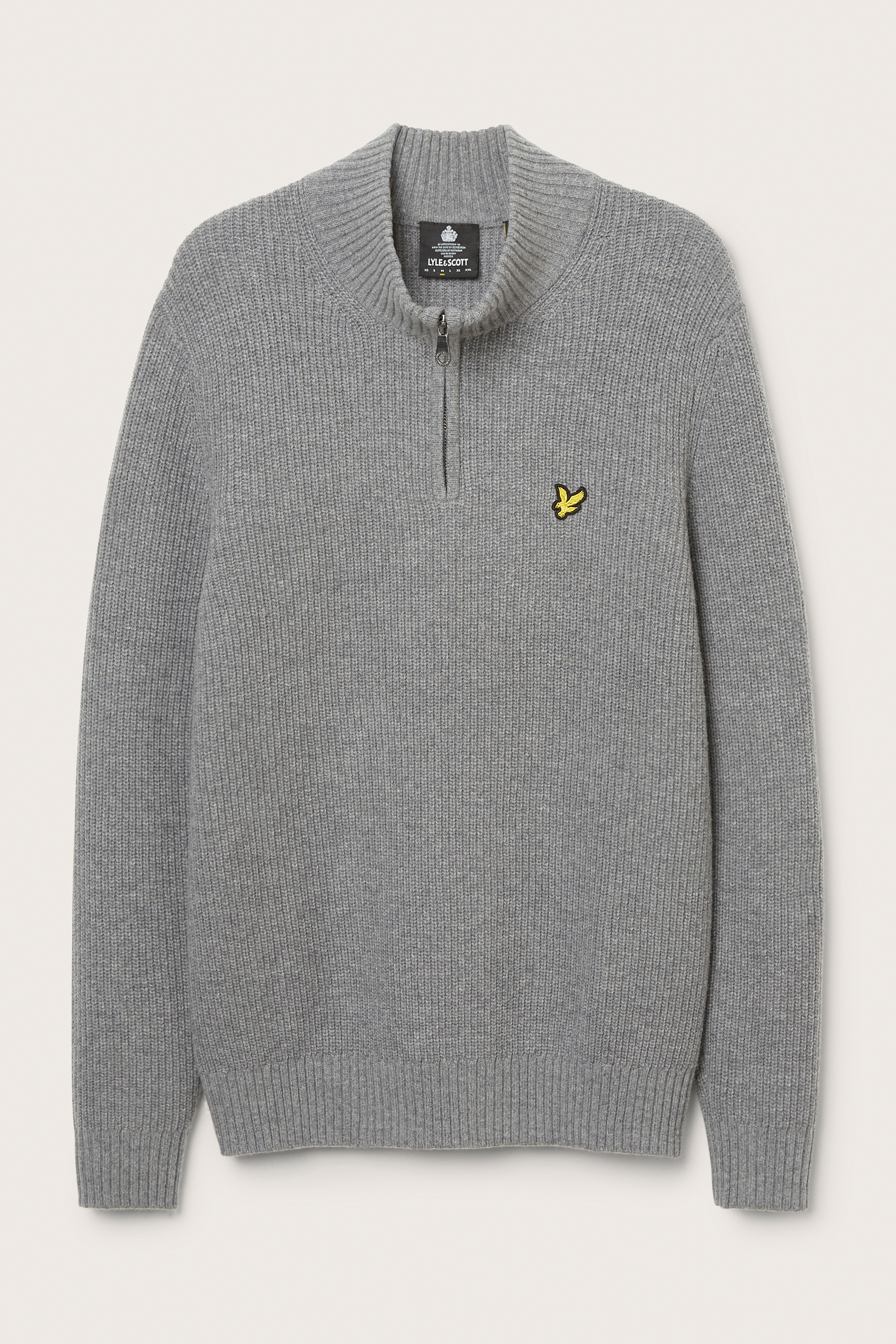 Ribbed zip jumper