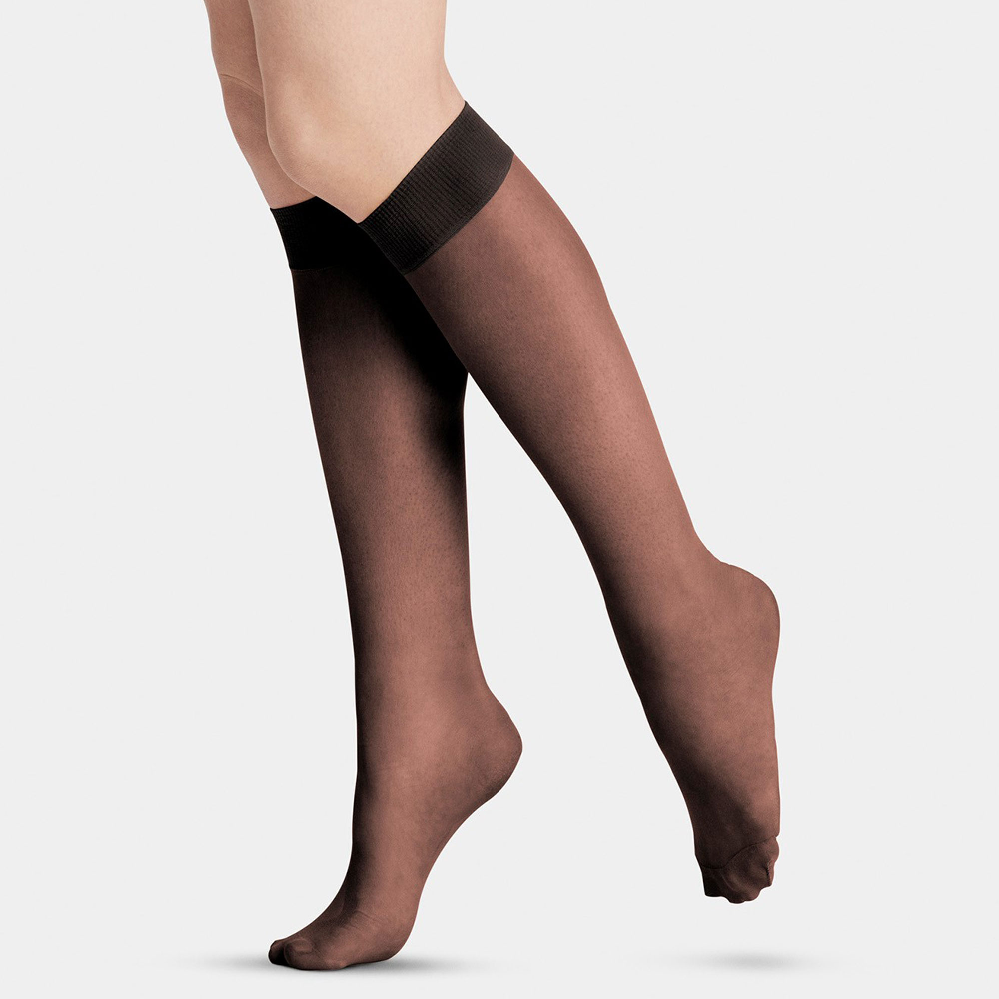 Knästrumpor 20 den x2 Nylon - Black