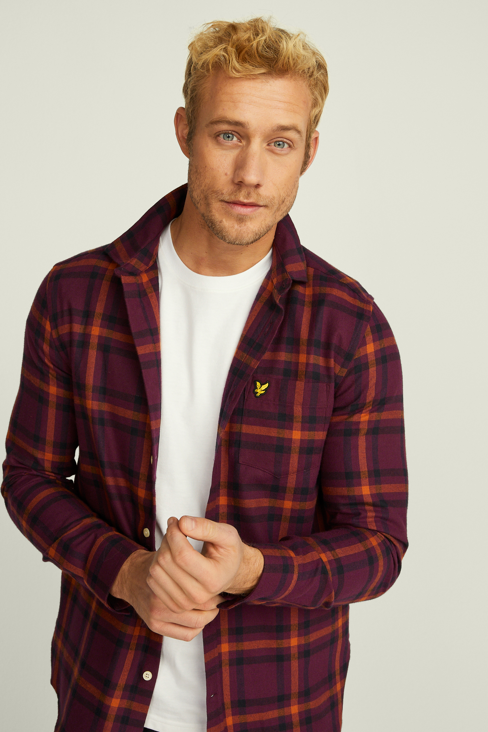 Check flannel shirt