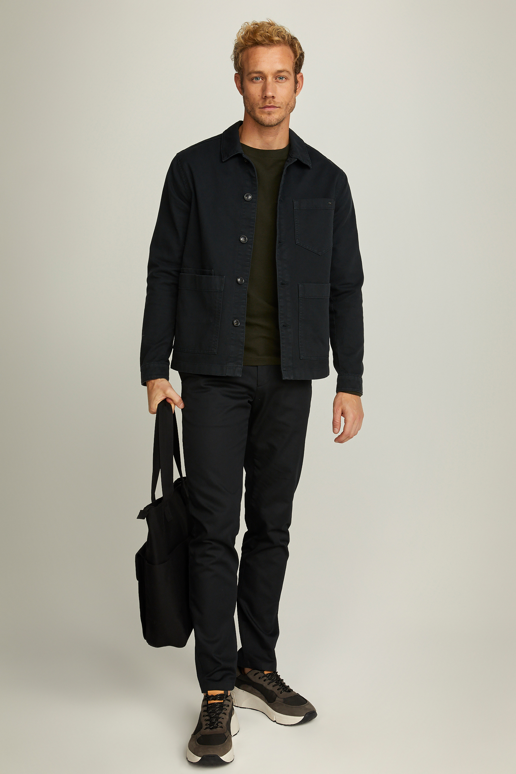 Twill work overshirt