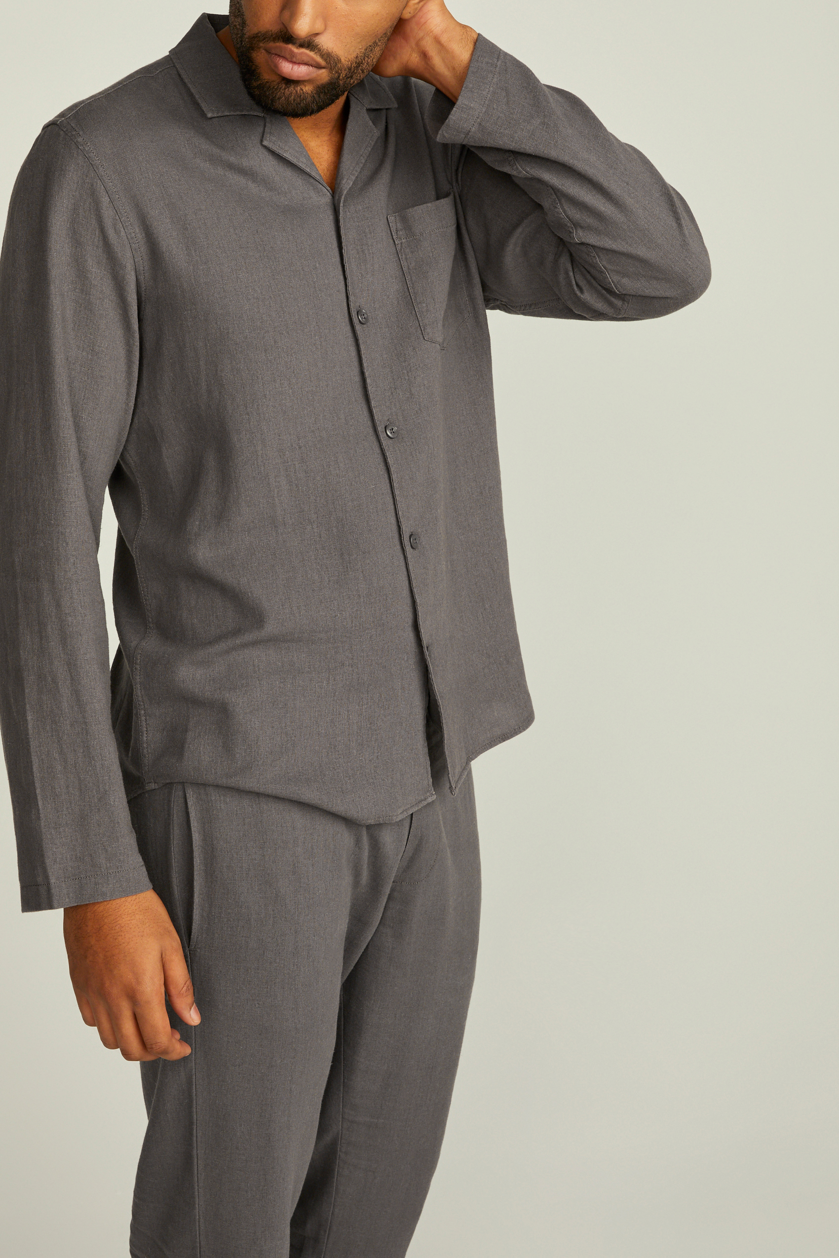 Joe linen pyjama shirt